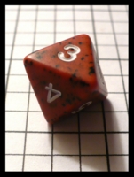 Dice : Dice - 8D - Red with Black Speckle Matt Finish - Adventure Gaming Miami June 2010